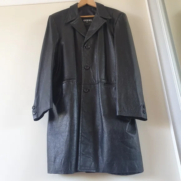 Genesis 100% Genuine Leather Jacket Mens Size L - Picture 3 of 9